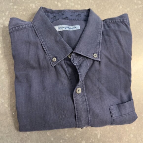 Tommy Bahama Indigo Blue Long Sleeve Shirt – Size Large - Picture 2 of 15